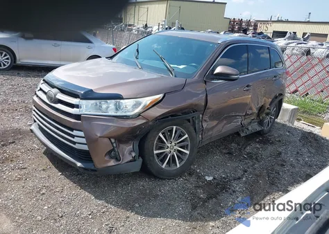 2018 Toyota Highlander Xle from USA, damaged, VIN 5TDKZRFH3JS242375